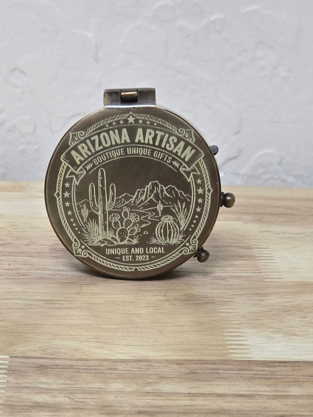 Engraved Pocket Compass – Personalized Keepsake Gift