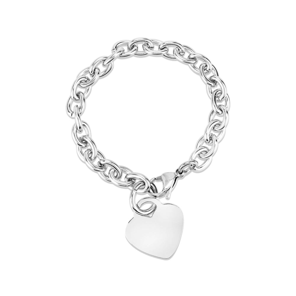 Engravable Heart Bracelet & Anklet – Stainless Steel