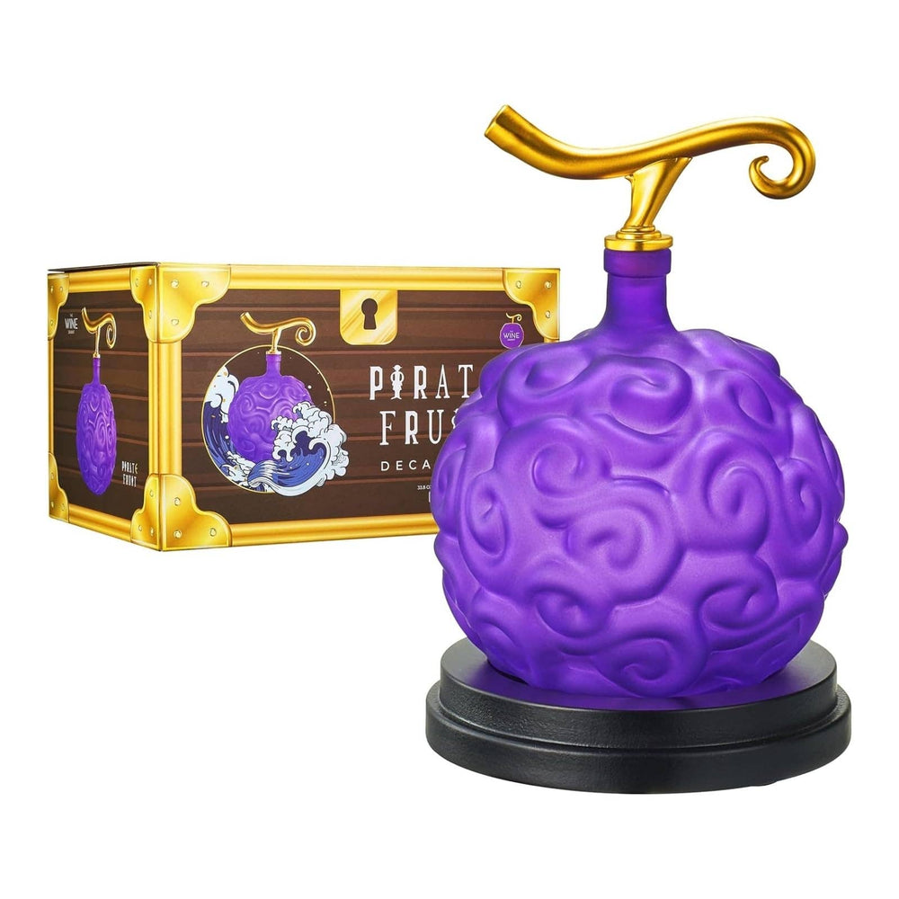Devil Fruit Decanter 34 oz – Engraved Name on Mahogany Base