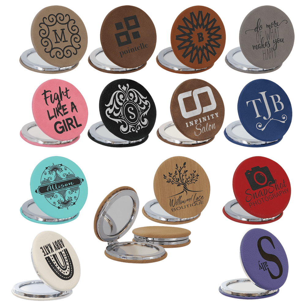 Monogrammed Compact Mirror – Personalized Pocket Mirror