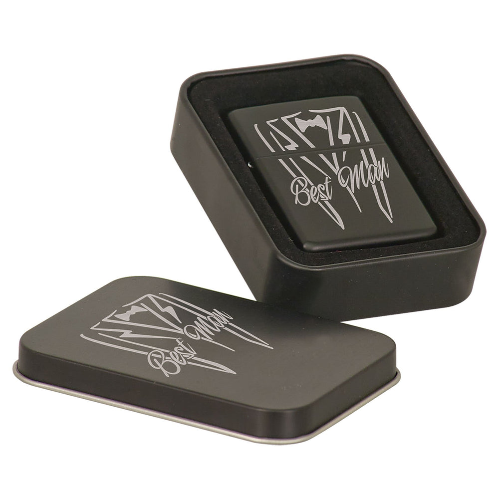 Engraved Metal Lighter – Personalized with Presentation Tin