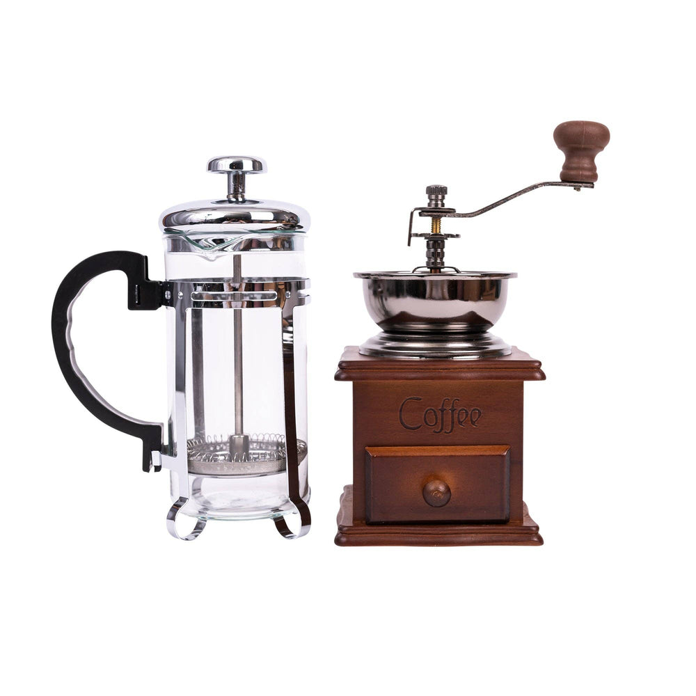 Engraved Coffee Grinder & French Press Set – Personalized